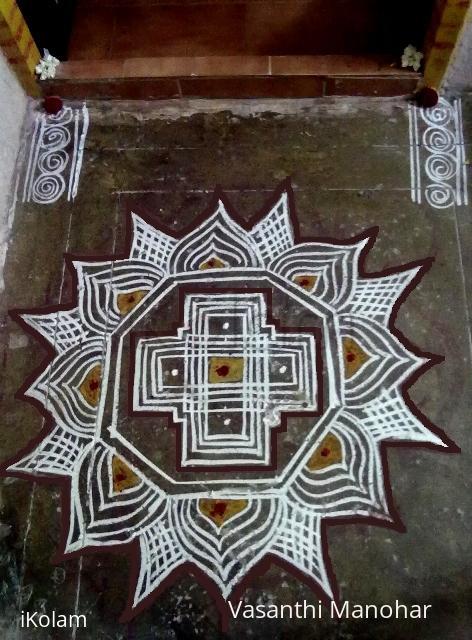 Rangoli: AADI POORAM KOLAM