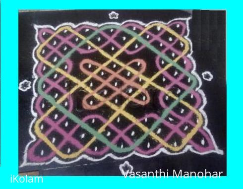 Rangoli: Kitchen top kolam