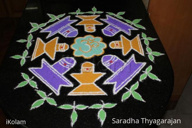 Rangoli: shivrathri kolam