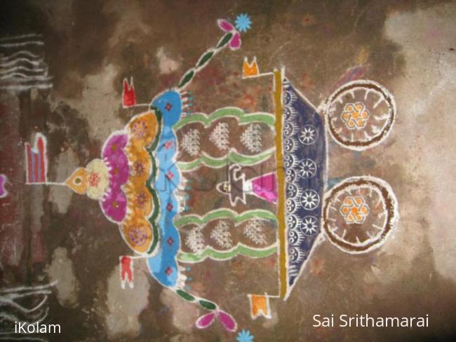 Rangoli: Chariot kolam