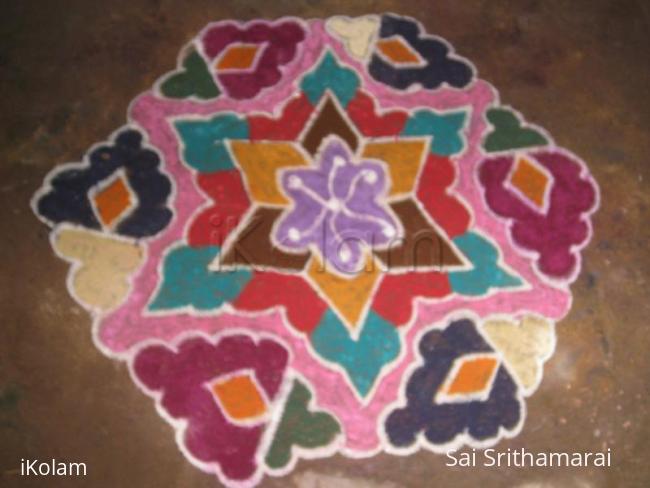 Rangoli: star rangoli