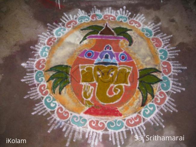 Rangoli: Ganesha rangoli