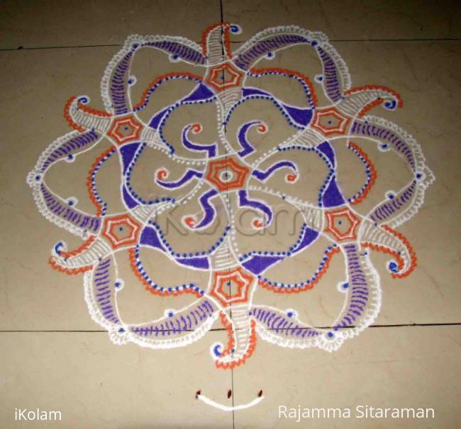 Rangoli: Guess the dot count