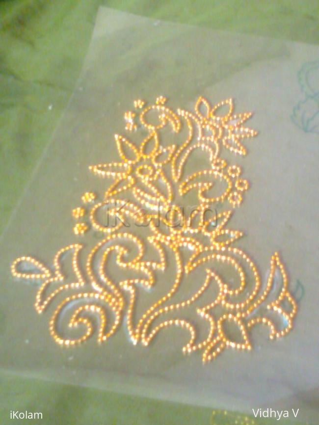 Rangoli: ohp sheet rangoli