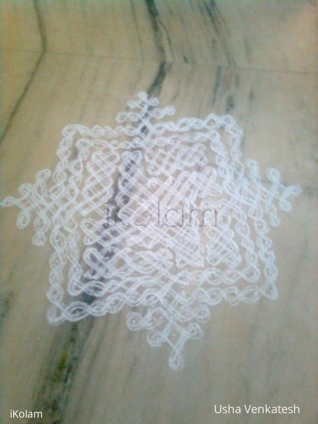 Rangoli: chikku kolam