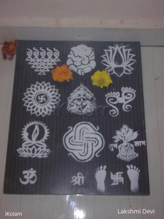 Rangoli: Stencil rangoli