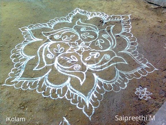 Rangoli: My first kolam in ikolam