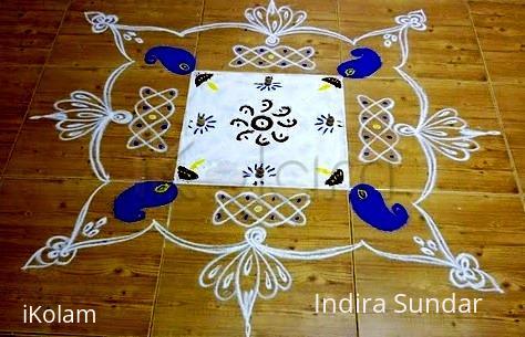 Rangoli: Simple kolam