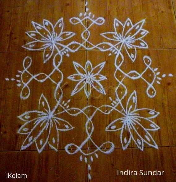 Rangoli: 9  * 9 kolam 2