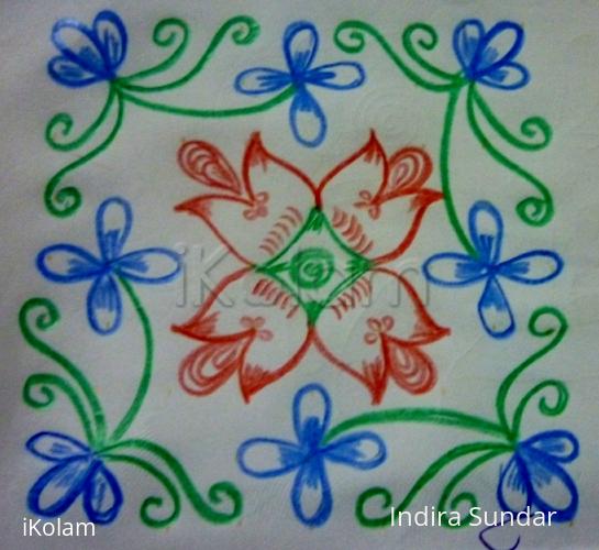 Rangoli: 9  * 9 kolam 3