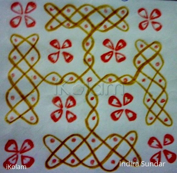 Rangoli: 9  * 9 kolam 4