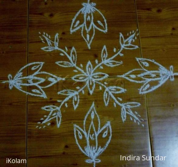 Rangoli: Simple kolam