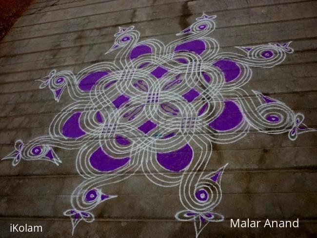 Rangoli: Violet Ducks