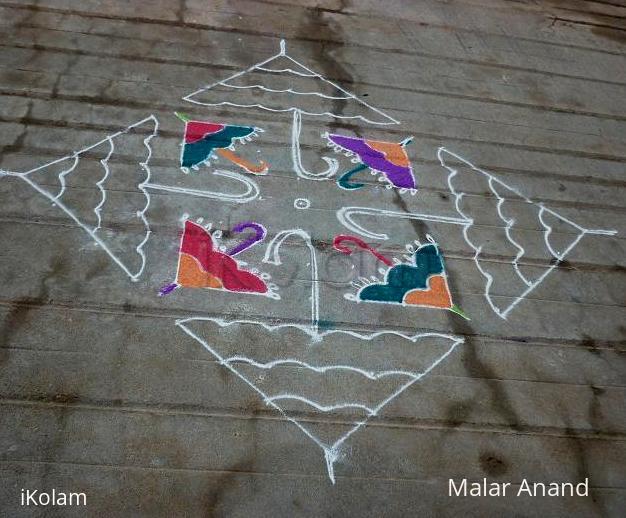 Rangoli: Umbrella kolam