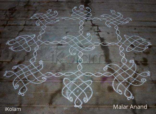 Rangoli: Simple kolam