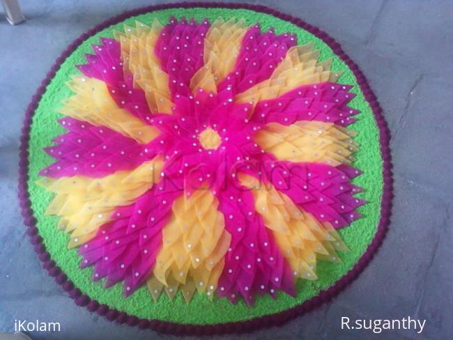 Rangoli: Sponge Rangoli