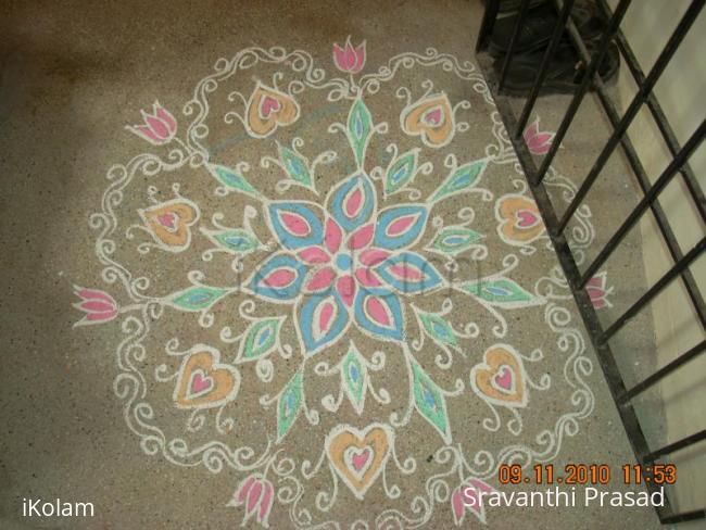 Rangoli: Rangoli on Vinayaka Chavithi