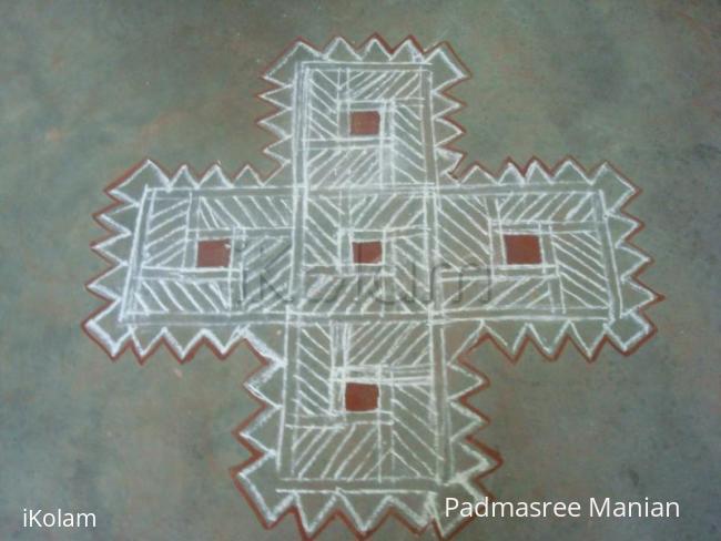 Rangoli: Second aadivelli kolam