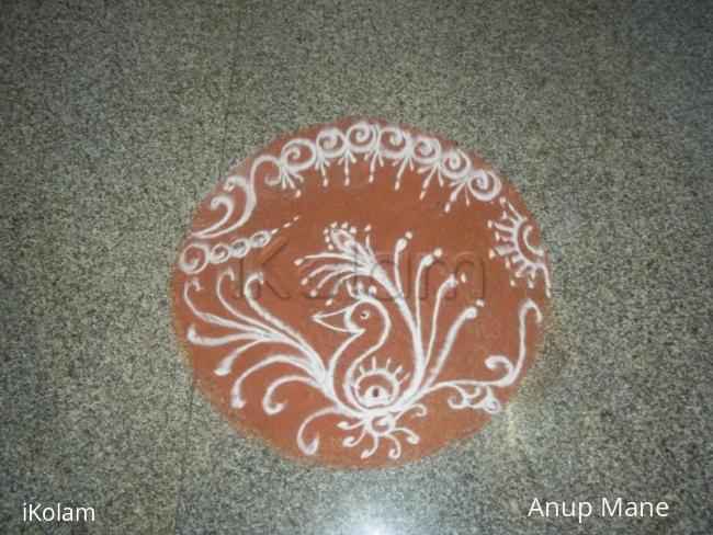 Rangoli: Rangoli-Satyanarayan pooja and Gana Homa