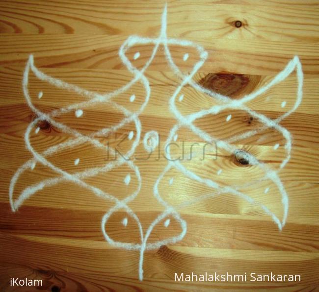 Rangoli: Small chikku kolam