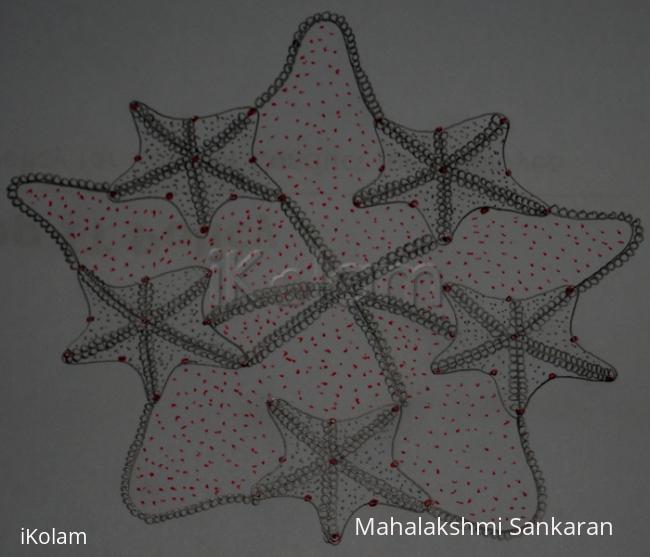 Rangoli: Starfish Kolam