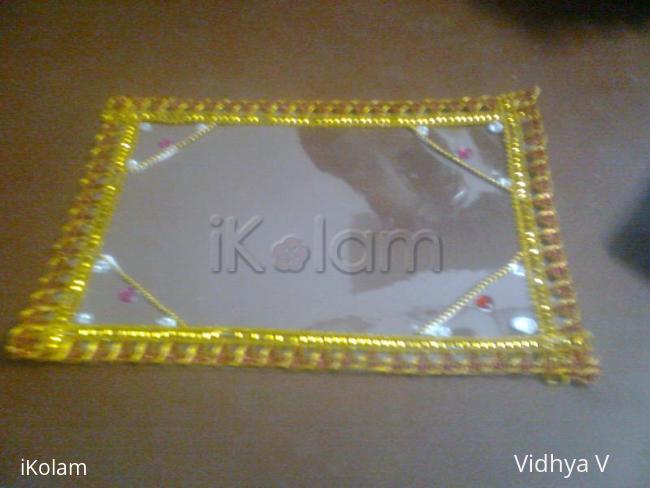 Rangoli: Ammi mithithal decoration