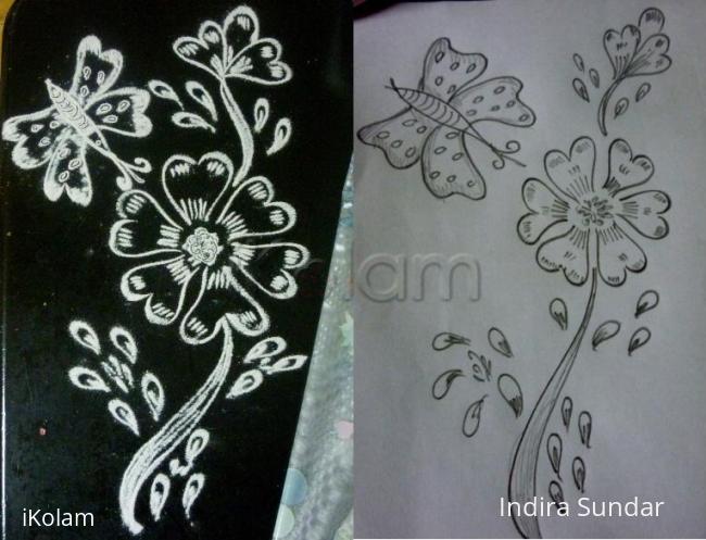 Rangoli: Black/White Beauty