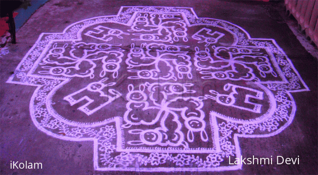 Rangoli: Kitty's near and dear rangoli!!