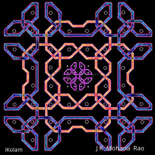 Rangoli: Celtic knots - 2