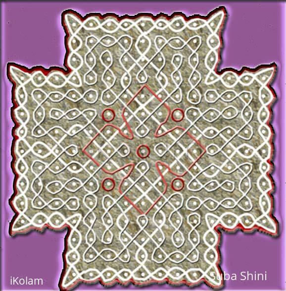 Rangoli: chikku kolam