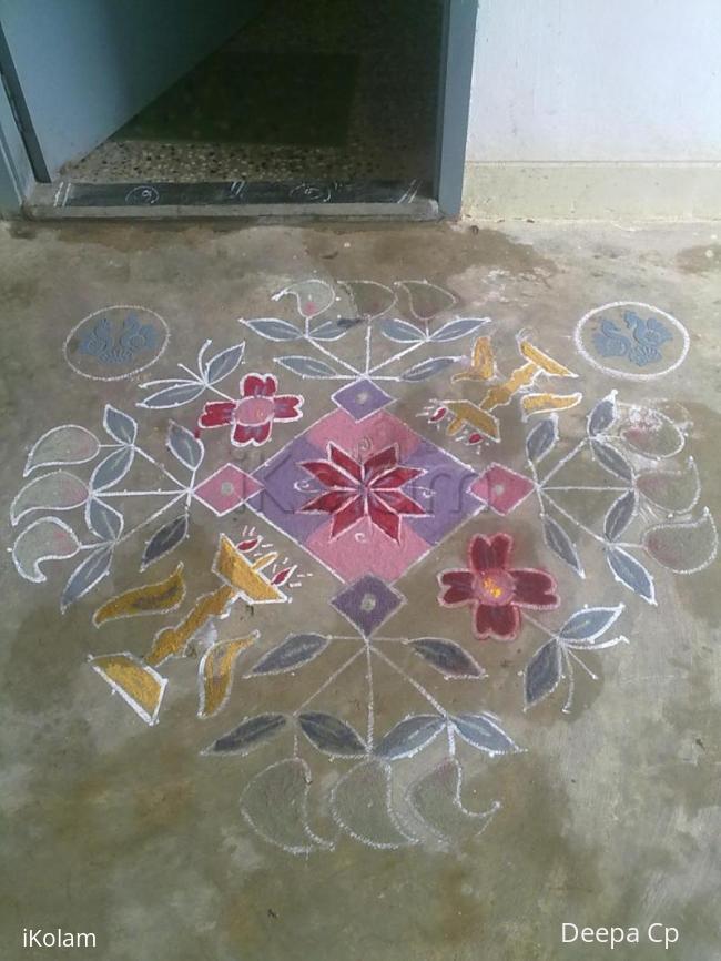 Rangoli: chitthirai thirunaal kolam