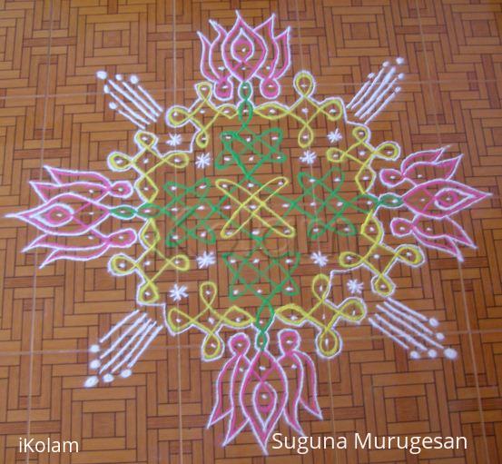 Rangoli: 15-1 kolam