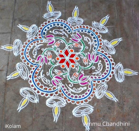 Rangoli: AADI SEVVAI KOLAM