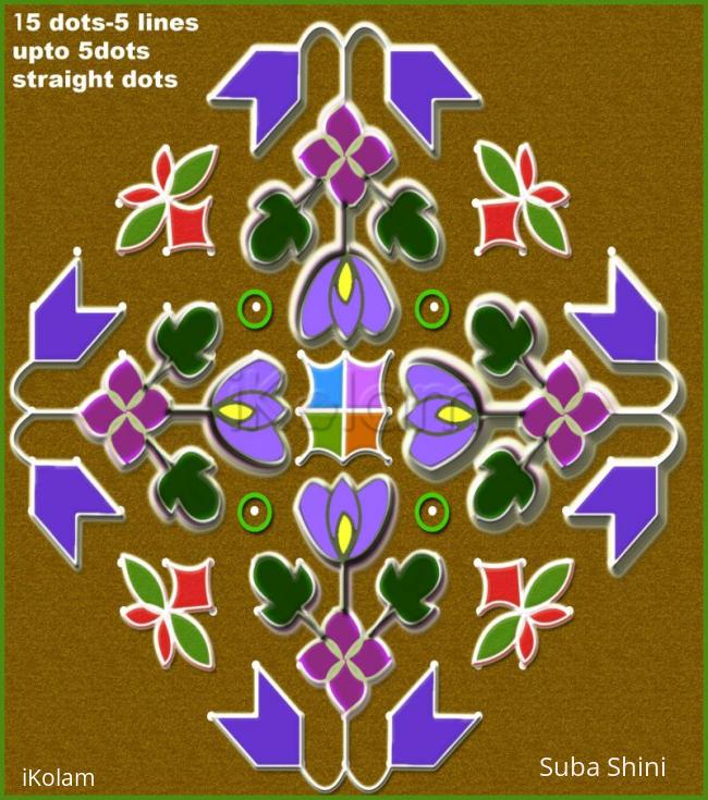 Rangoli: dotted kolam