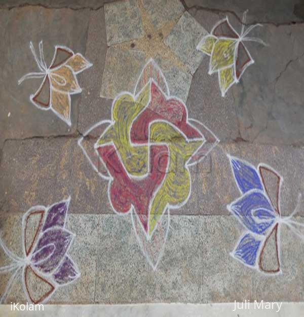 Rangoli: dotted kolam 46