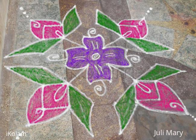 Rangoli: dotted kolam 16