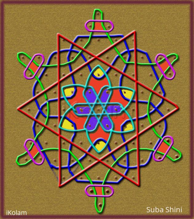 Rangoli: dotted kolam