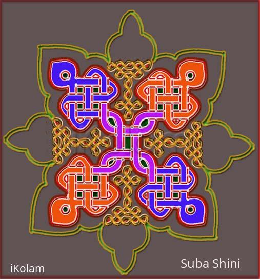 Rangoli: dotted kolam