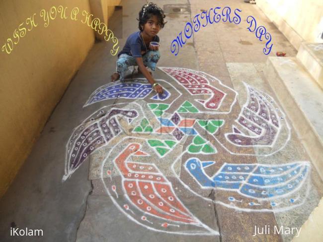 Rangoli: dotted kolam 19