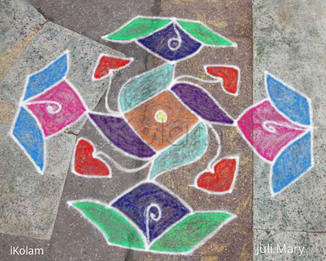 Rangoli: dotted kolam 25