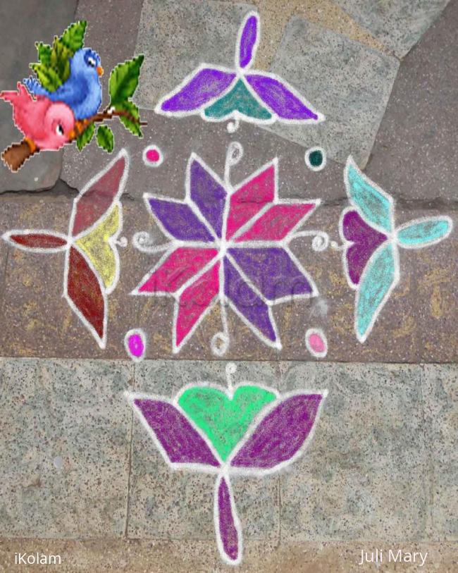 Rangoli: dotted kolam 27