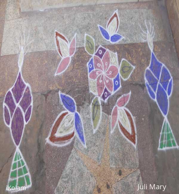 Rangoli: dotted kolam 38