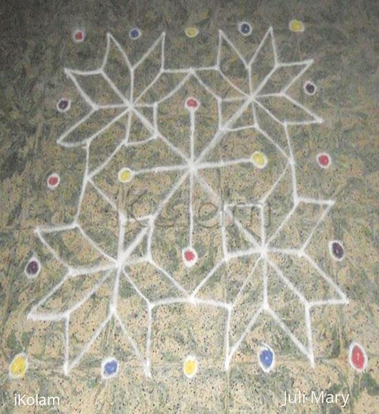 Rangoli: dotted kolam 45