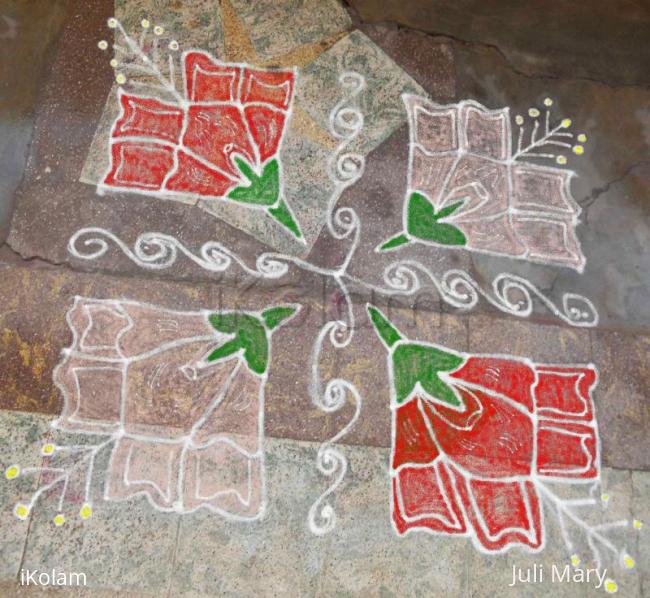 Rangoli: dotted kolam 24