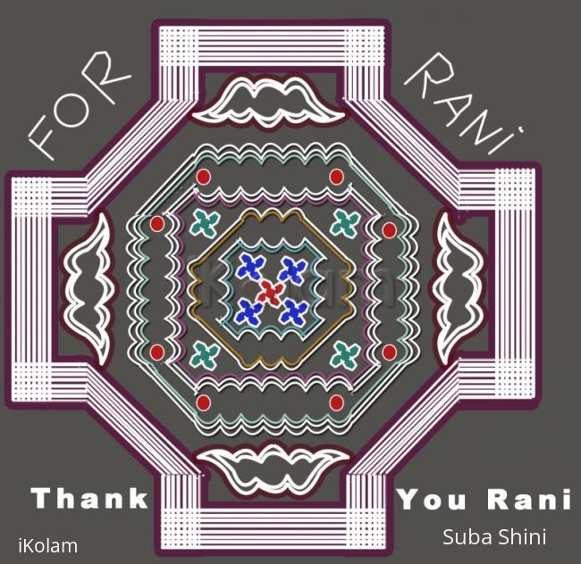 Rangoli: Thanks giving kolam