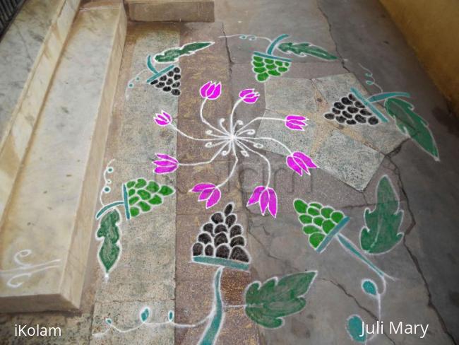 Rangoli: free hand kolam 3