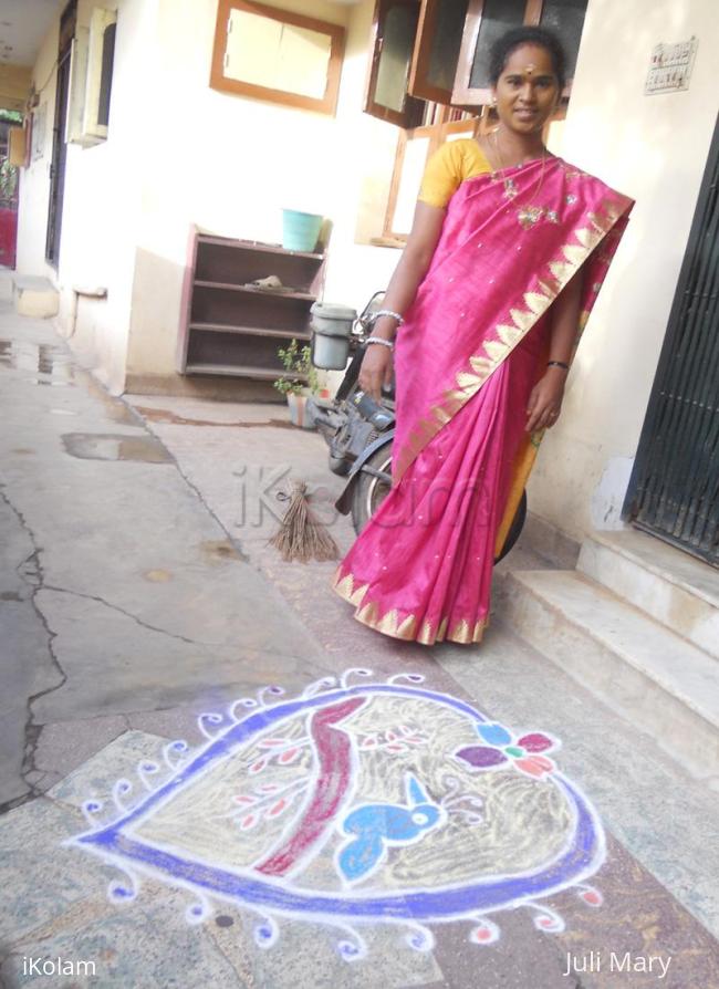 Rangoli: free hand kolam 5