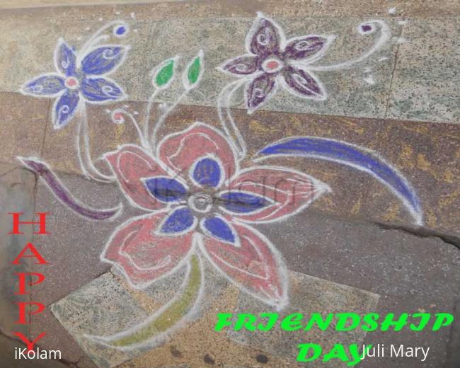 Rangoli: FRIENDSHIP DAY 