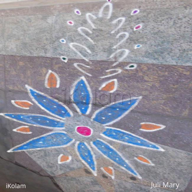 Rangoli: free hand kolam 6