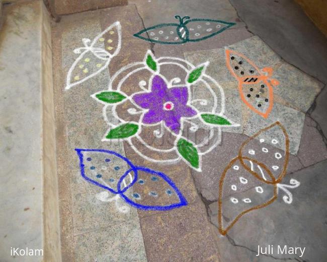 Rangoli: free hand kolam 7